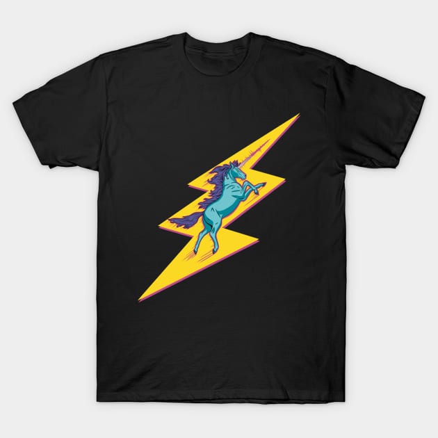 Unicorn Thunder T-Shirt by Cheapheat